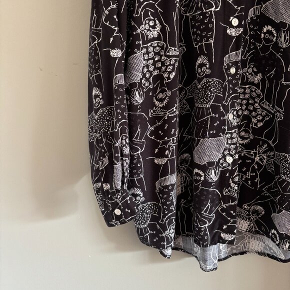 Vintage Funky People Button Down Shirt - Picture 4 of 6